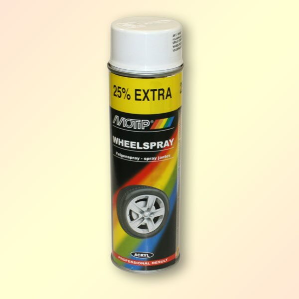 Краска для дисков MOTIP 4003 белая (Spray 500мл) аэрозольная