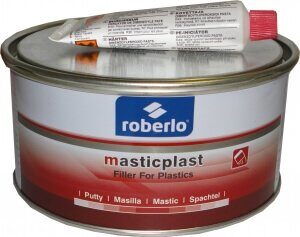 Шпатлевка ROBERLO MASTICPLAST для пластика эластичная 1кг