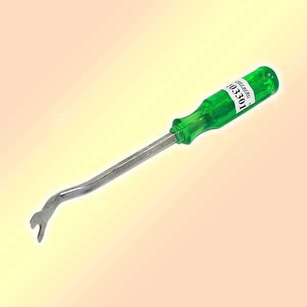 Съемник клипс Trommelberg S103301 (9мм х 255мм) - отвертка для снятия пистонов (черная ручка)