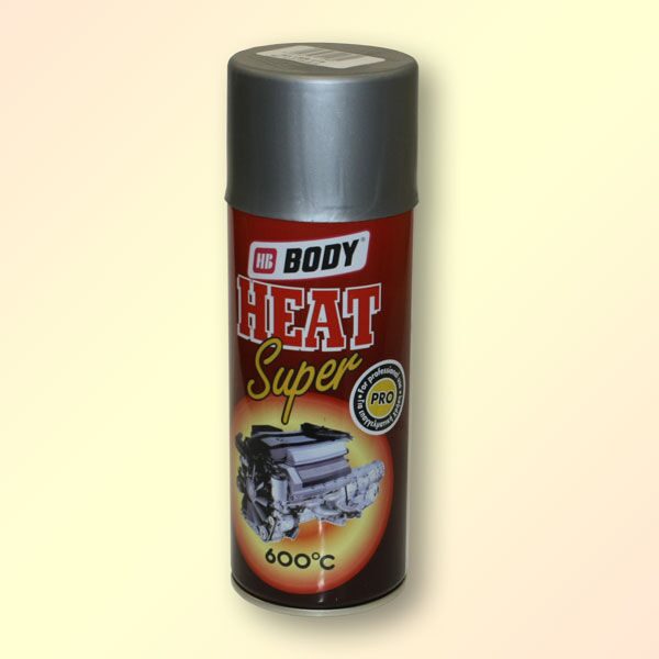 Краска BODY SPRAY термостойкая серебристая
