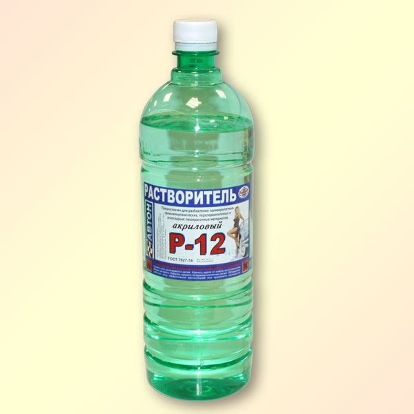 Растворитель ПОЛИХИМ Р-12 (1л) акриловый медленный